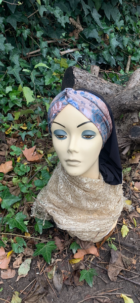 Classic Snood | Unique Turban | Exercise Hijab Headscarf | Made in the USA by Uptown Girl Headwear