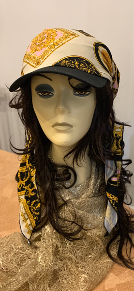 Visor Headscarf | Sun Hat | Swimming Pool Hat | Casual Wig Alternatives | Tichel With Brim | Made in NYC by Uptown Girl Headwear