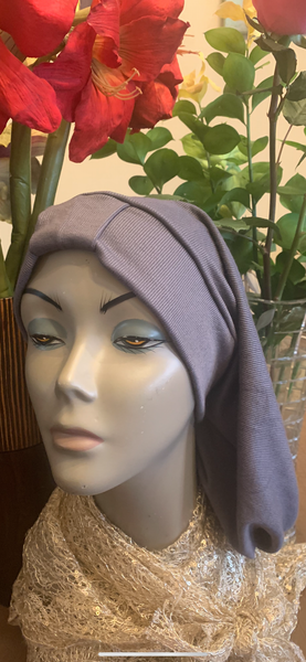 Black Lycra Stretchy Hijab Hair Snood | Fashion Turban Head Covering | Made in USA by Uptown Girl Headwear