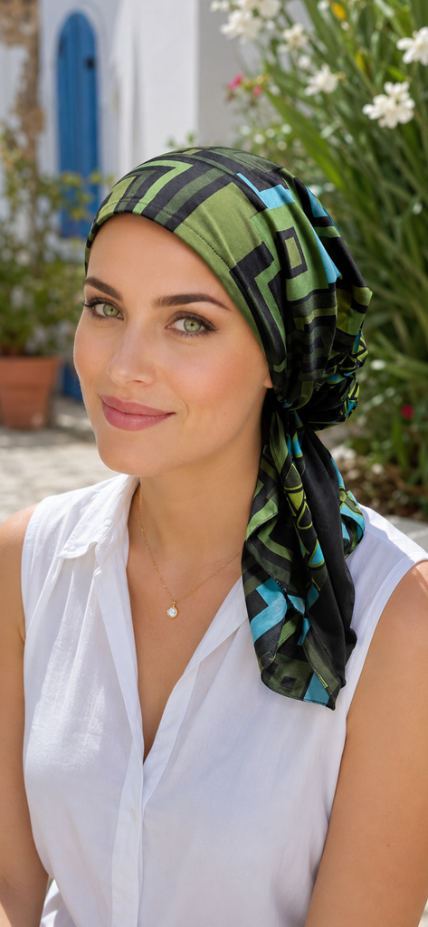 Colorful Pre Tied Headscarf