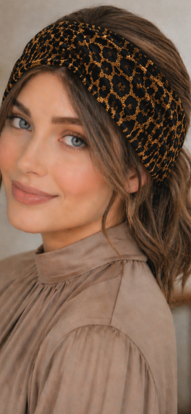 Animal Print 4 inch Wide Headand | Headband For Wig | Headband For Applying Make Up | Made in USA