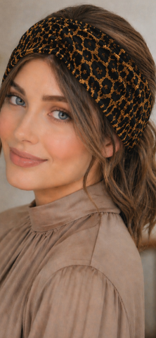 Animal Print 4 inch Wide Headand | Headband For Wig | Headband For Applying Make Up | Made in USA