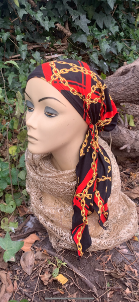 Modern Hair Wrap | Exercise Hijab Wig Alternative | Designer Style Pre Tied Headscarf