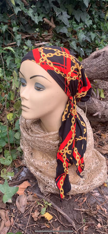 Modern Hair Wrap | Exercise Hijab Wig Alternative | Designer Style Pre Tied Headscarf