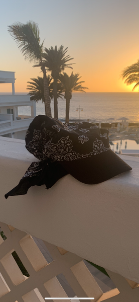 New Cotton Pre Tied Bandana Visor Hat | Wig Alternative | Modern Hijab | Casual Hat | Made in USA by Uptown Girl Headwear