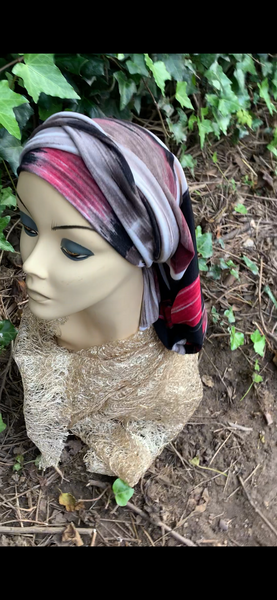 Wrap Around Head Scarf | Ten Way Tie Snood Turban | Modern Hijab | Made in USA