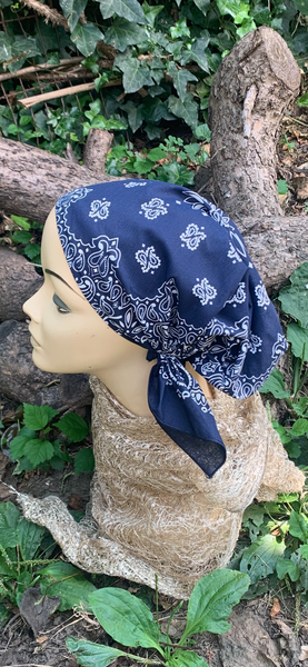 100% Cotton New Upgraded Quality Pre Tied Bandana That Is Gathered In The Back | Elasticated Fitted Headscarf For Women and Men | Modern Hijab For Full Coverage | 8 Color Choices| Made in USA