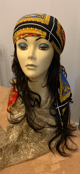 Designer Inspired Pre Tied Headscarf For Women | Soft Lightweight Lycra Fabric | Chic Casual or Formal Style | Wig Alternative | Modern Hijab | Made in USA