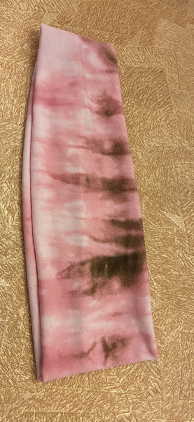 Pink Tie Dye Headband | Headband For Make Up | Fashion Hair Wrap | Modern Hair Band | Made in USA by Uptown Girl Headwear