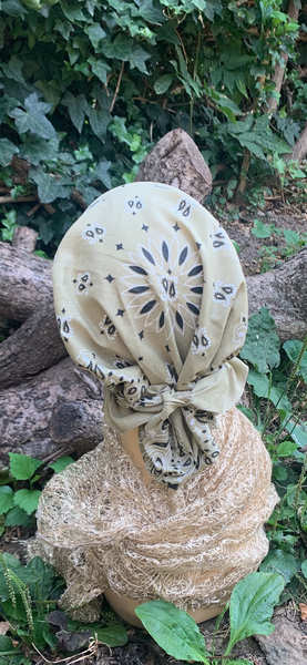 100% Cotton New Upgraded Quality Pre Tied Bandana That Is Gathered In The Back | Elasticated Fitted Headscarf For Women and Men | Modern Hijab For Full Coverage | 8 Color Choices| Made in USA