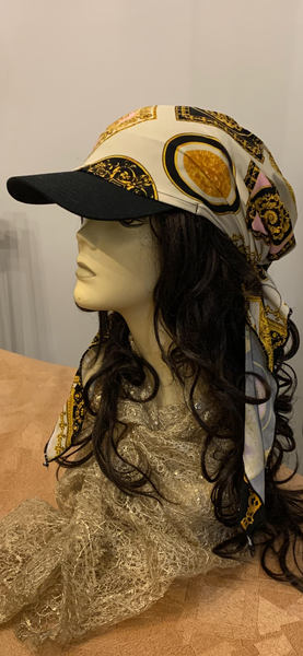 Visor Headscarf | Sun Hat | Swimming Pool Hat | Casual Wig Alternatives | Tichel With Brim | Made in NYC by Uptown Girl Headwear