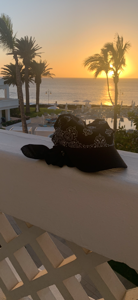 New Cotton Pre Tied Bandana Visor Hat | Wig Alternative | Modern Hijab | Casual Hat | Made in USA by Uptown Girl Headwear