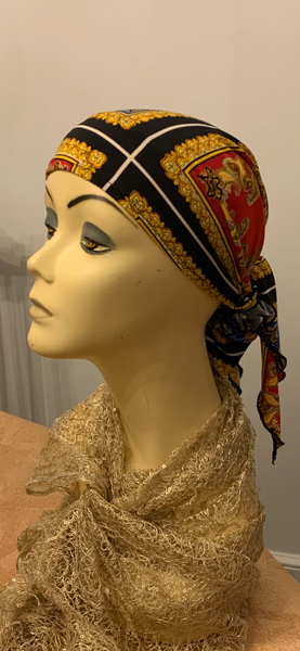 Designer Inspired Pre Tied Headscarf For Women | Soft Lightweight Lycra Fabric | Chic Casual or Formal Style | Wig Alternative | Modern Hijab | Made in USA