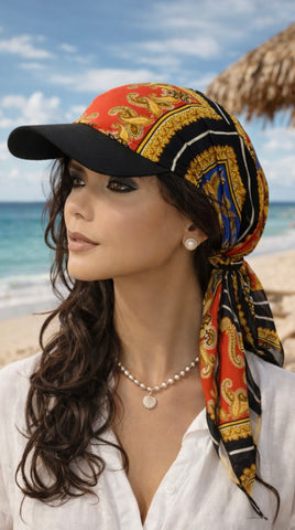 Sun Visor Pre Tied Headscarf For Women | Beanie With Brim | Sun Hat | Modern Hijab | Wig Alternative