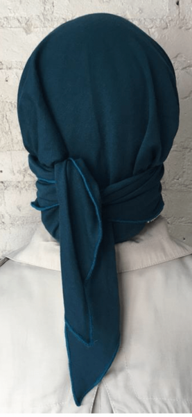 Teal Head Scarf Tichel Hijab To Cover Your Hair