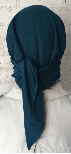 Teal Head Scarf Tichel Hijab To Cover Your Hair
