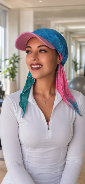 Pink Blue Green Sun Visor Hat To Conceal Hair. Head Scarf Modern Hijab Baseball Cap To Cover Your Hair