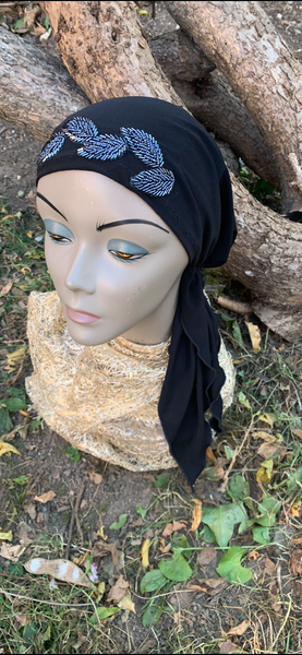 Black Sparkly Headscarf