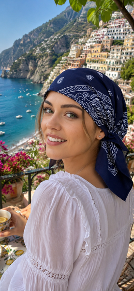 Bundle of 8 Rodeo Western Cowboy Cowgirl Pre Tied Bandana Retro Scarf For Hair 100% Cotton