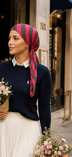 Fashion Headscarf | Tie Back Cap | Headscarf For Women To Conceal Hair | Pre Tied Sport Style Head Scarf | Made in America