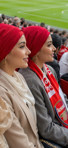 Best Red Headscarf For Woman | Red Wrap Around Turban Snood | Wig Alternative | Modern Hijab | Made in USA by Uptown Girl Headwear