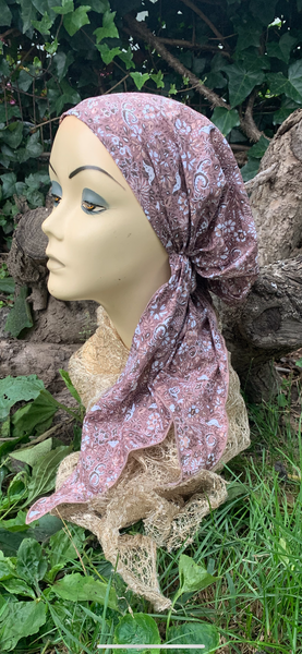 100% Cotton Headscarf For Women | Lightweight Comfortable Chic Style Headwear | Pre Tied Hair Covering | Made in USA