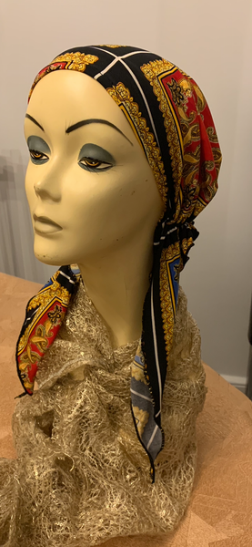 Designer Inspired Pre Tied Headscarf For Women | Soft Lightweight Lycra Fabric | Chic Casual or Formal Style | Wig Alternative | Modern Hijab | Made in USA