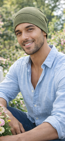 Bike Helmet Liner | Unique Gift Idea For Boyfriend Husband Father | Hat To Cover Bald Head | Eco Friendly 100% American Organic Cotton | Head Warmer Sleep Cap For Men Women Teens and Children