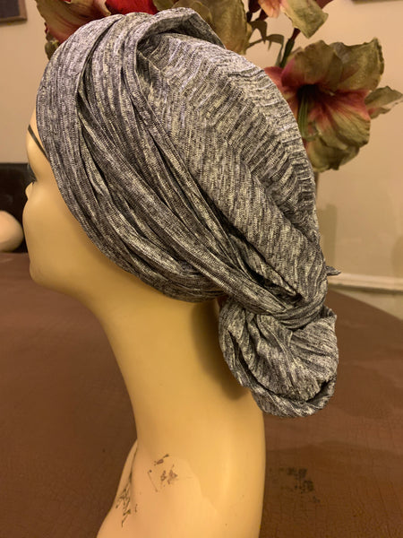 Silver Grey Pre Tied Scarf