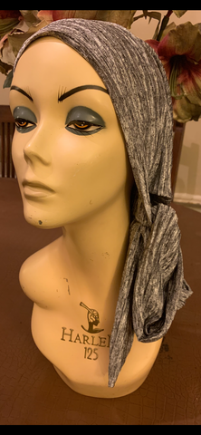 Silver Grey Pre Tied Scarf