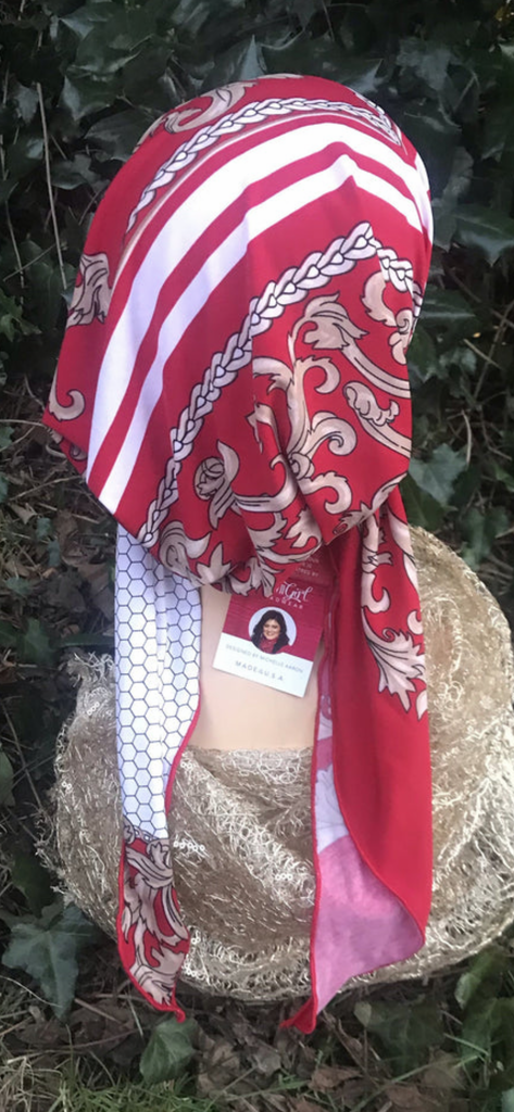 Red clearance hair scarf