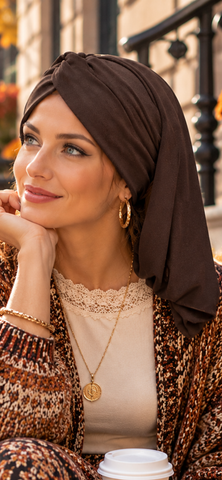 Brown Headscarf Turban