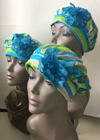Fun Clown Purim Costume Hat Jersey Knit Berret Cap - Uptown Girl Headwear
