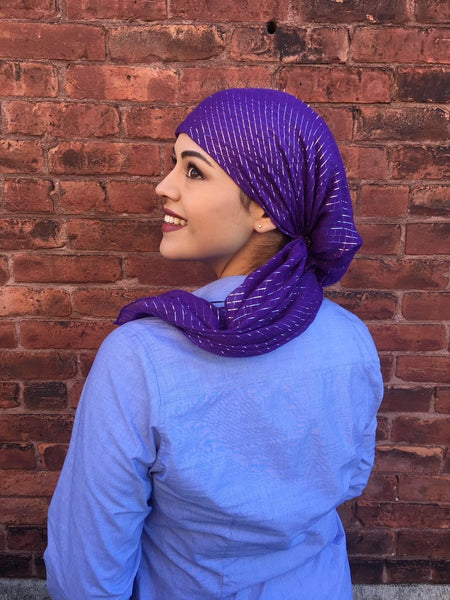 Popular Cotton Pre Tied Headscarf Slip On Style Hair Net Bandana Hijab Chemo Head Scarf For Jewish Christian Muslim African Women - Uptown Girl Headwear