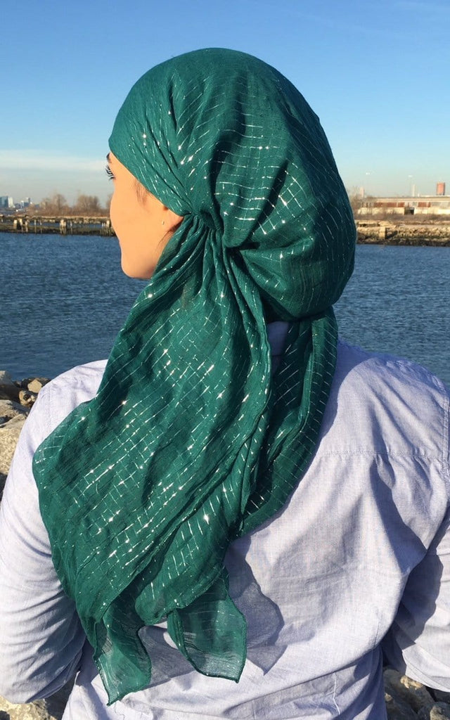 Popular Cotton Pre Tied Headscarf Slip On Style Hair Net Bandana Hijab ...