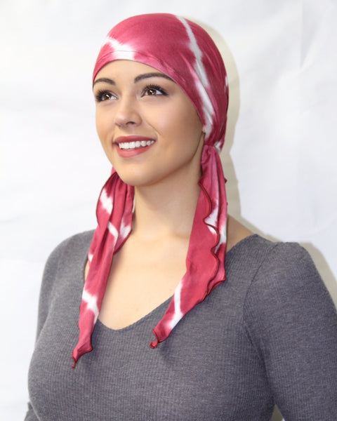 Essential Tie Back Cap Scrub Hat For Nurse Doctor Hospital Pre-Tied Head Scarf. Made in USA - Uptown Girl Headwear