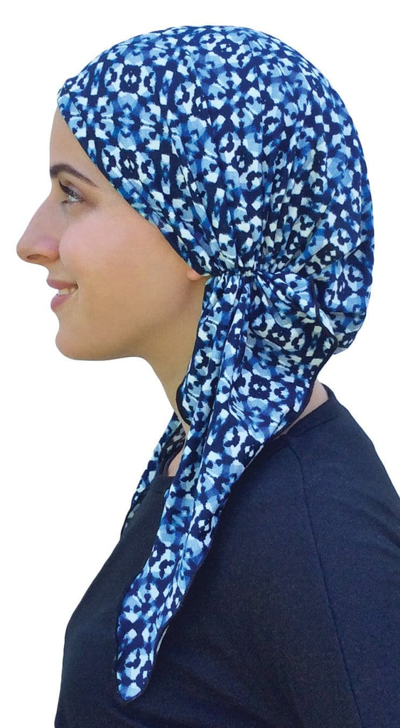 Pre Tied Fitted Head Scarf - Manhattan Beach - Uptown Girl Headwear