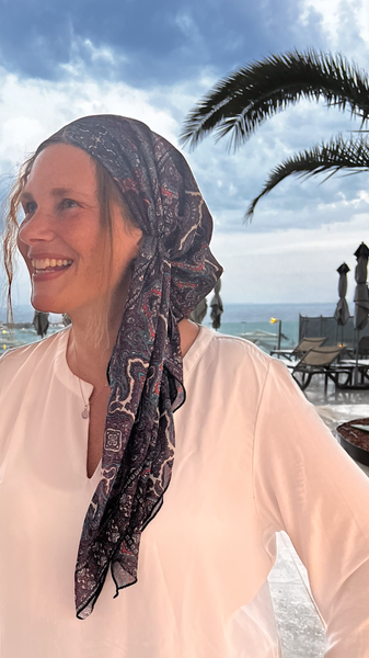 Designer Inspired Rich Pre Tied Hair Scarf | Sophisticated Design | Made in America By Uptown Girl Headwear