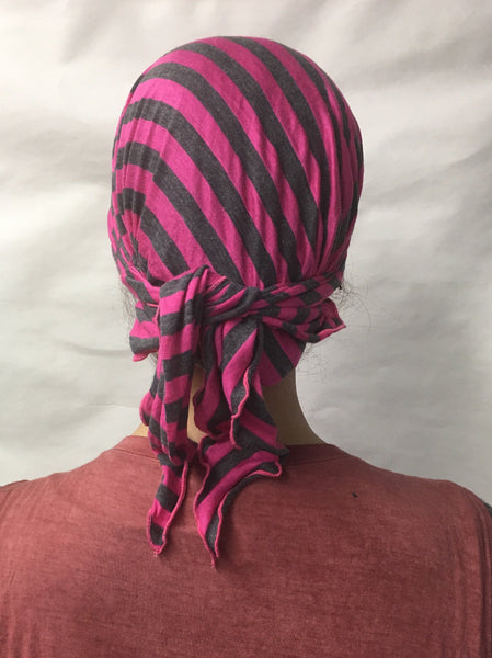 Tie Back Cap For Nurse Doctor Patient To Conceal Hair. Pre Tied Sport Style Head Scarf - Uptown Girl Headwear