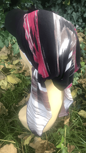 Visor Scarf For Women In Cozy Stretchy Fabric. Made in USA - Uptown Girl Headwear
