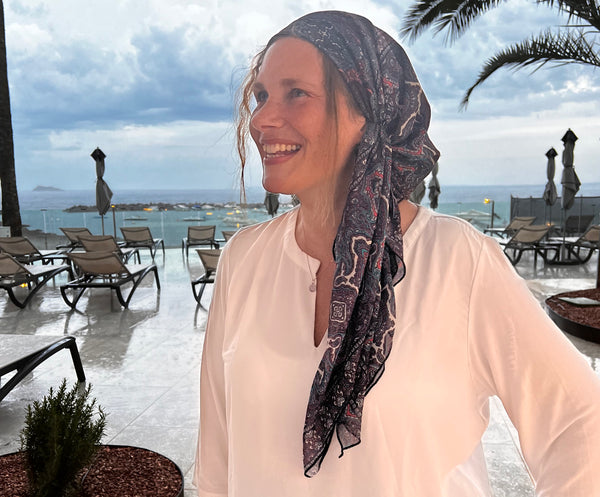 Designer Inspired Rich Pre Tied Hair Scarf | Sophisticated Design | Made in America By Uptown Girl Headwear