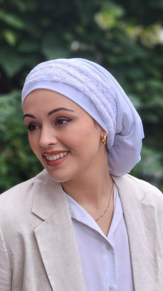 White Head Scarf Snood Hijab Tichel for Jewish Muslim and Christian Women | Made in USA