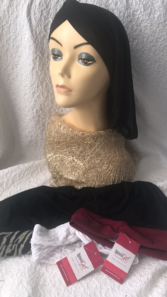 Gift For Her Bundle of 4 Classic Snood Turban Tichels - Uptown Girl Headwear