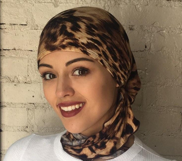 Valentines Day Girlfriend Gift. Send Love Hope & Possibility. Beautiful Head Scarf. Made in USA - Uptown Girl Headwear