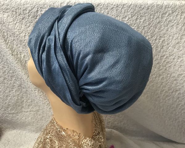 Sparkling Head Scarf Tichel Hijab Hair Wrap For The Holidays in 8 Great Color Choices - Uptown Girl Headwear