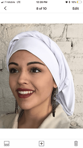 Wrap Around Head Scarf Hijab Boho Chic For Women in 4 colors - Uptown Girl Headwear