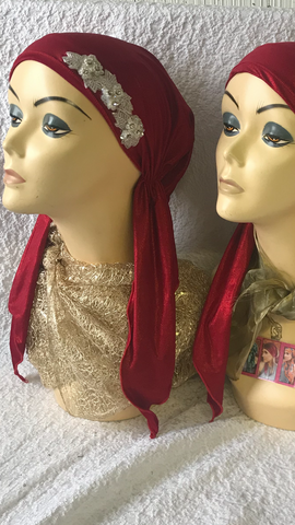 Fall Winter Gift For Friend Bundle of 3 Red Head  Scarves For Women - Uptown Girl Headwear