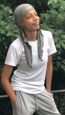 Grey Headcovering Hair Scarf For Women