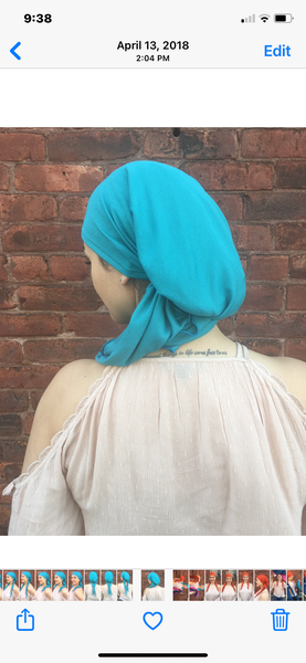 Comfortable Head Scarf Soft Fabric Pre-Tied Tichel Hijab Hair Wrap Hijab For Muslim Jewish Christian Women Who Cover Their Hair