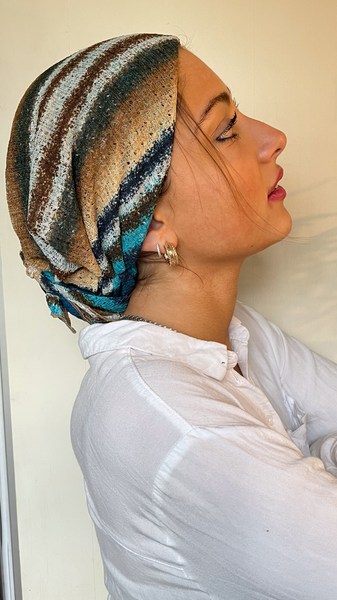 Colorful Head Scarf For Women | Lightweight Comfortable Modern Fashion Headwear | Made in USA